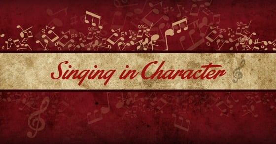 Song Analysis and Singing in Character