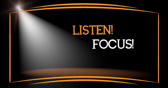 Listen! Focus! Communication exercise for drama students