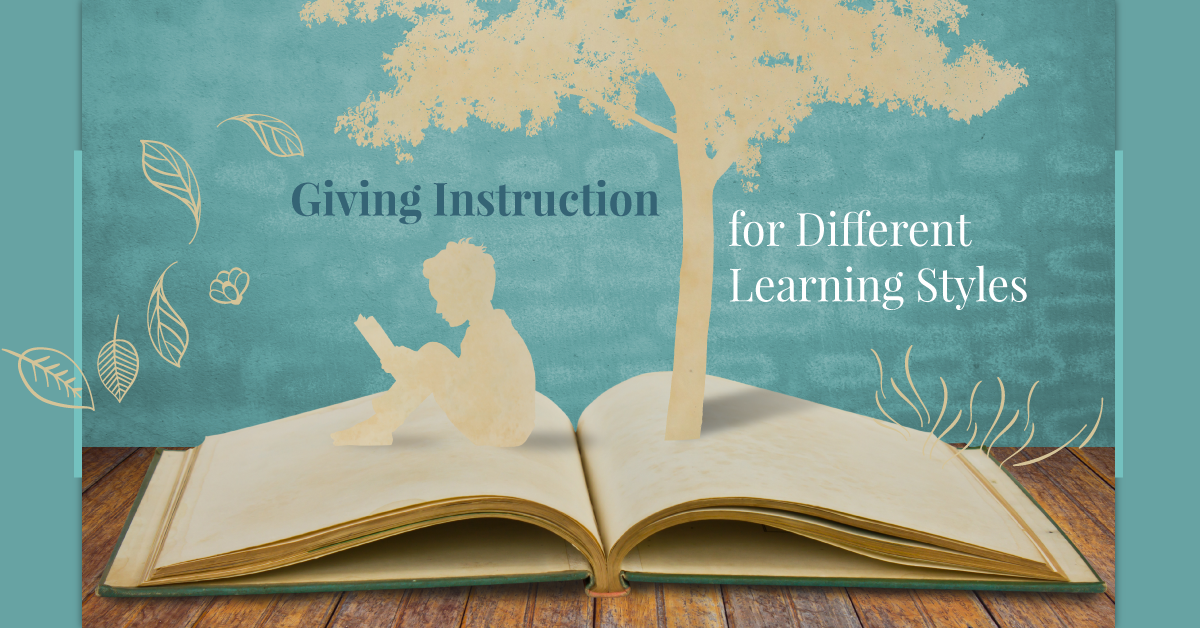 Giving Instructions for Different Learning Styles