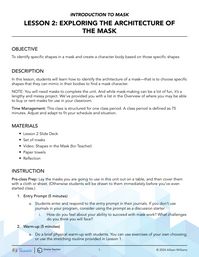 Exploring the Architecture of the Mask