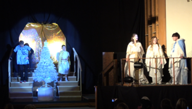 From the Woodbine Heights Drama Club production (Toronto, ON). Directed by Robert Paterson-Watt.

