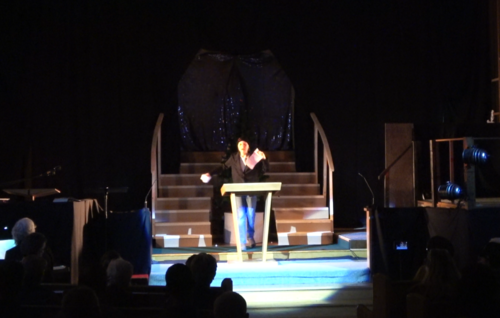 From the Woodbine Heights Drama Club production (Toronto, ON). Directed by Robert Paterson-Watt.

