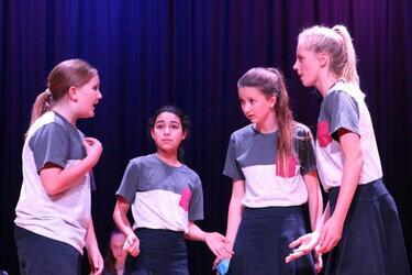 From the Palm Beach Currumbin State High (Palm Beach, Australia) production. Courtesy Lynette Joubert. From the Palm Beach Currumbin State High (Palm Beach, Australia) production. Courtesy Lynette Joubert.