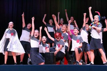 From the Palm Beach Currumbin State High (Palm Beach, Australia) production. Courtesy Lynette Joubert. From the Palm Beach Currumbin State High (Palm Beach, Australia) production. Courtesy Lynette Joubert.