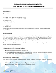 African Fable and Storytelling