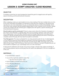 Script Analysis: Close Reading