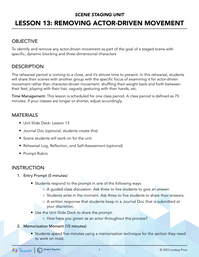 Removing Actor-Driven Movement