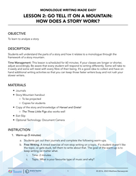 Go Tell it on a Mountain: How Does a Story Work?