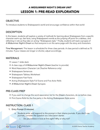 Pre-Read Exploration