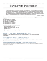 Playing with Punctuation