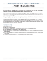 Analysis and Exercise - Death of a Salesman