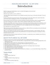 Analysis and Exercise - All My Sons