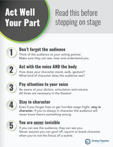 Poster: Acting Tips