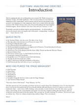 Analysis and Exercise - Our Town