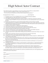 Example of Student and Parent Contract