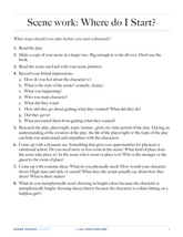 Scene Work: Where do I Start?