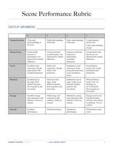 Scene Performance Rubric
