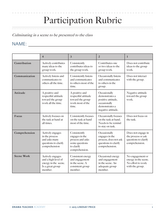 Participation Rubric