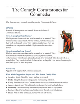 The Comedy Cornerstones for Commedia