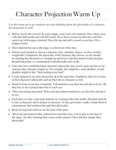 Character Projection Warm Up