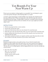 Ten Rounds For Your  Next Warm Up