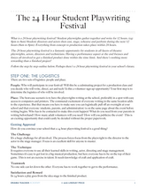 The 24 Hour Student Playwriting Festival