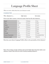 Language Profile Sheet