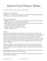 Ancient Greek Theatre: Medea