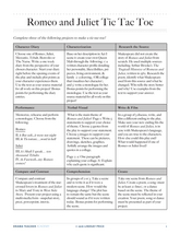 Romeo and Juliet: Tic Tac Toe