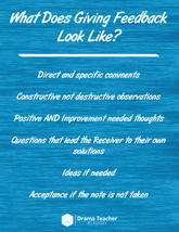 Posters: Giving and Receiving Feedback