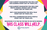 Poster: This Class Will Help (11x17)
