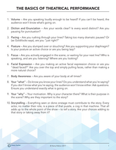 The Basics of Theatrical Performance