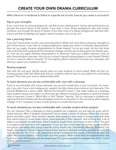 Create Your Own Drama Curriculum