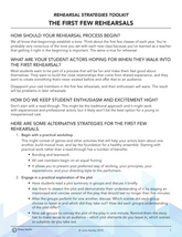 01 - The First Few Rehearsals