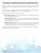 Monologues for Classroom Study: The Hope and Heartache Diner