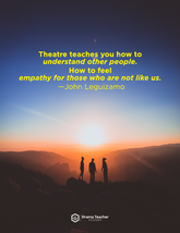 Poster: Theatre teaches empathy