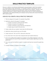 Skills Practice Template