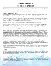 01 - Choosing Stories