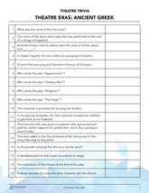 Theatre Eras: Ancient Greek