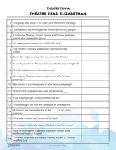 Theatre Eras: Elizabethean