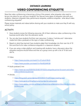 Video Conferencing Etiquette