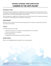 Send-Home Packet: Careers in the Arts