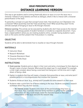 Distance Learning: Issue Personification