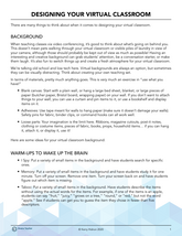 Designing Your Virtual Classroom
