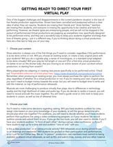 Getting Ready to Direct your First Virtual Play