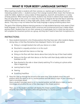 Virtual Body Language