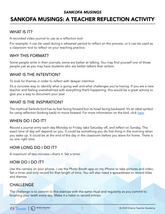 Sankofa Musings: A Teacher Reflection Activity