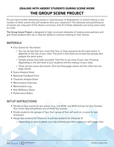 Dealing with Absent Students During Scene Work: The Group Scene Project