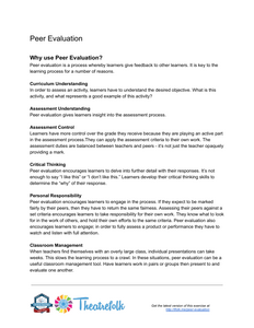 Peer Evaluation