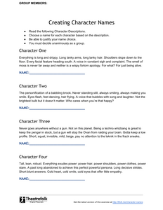 Creating Character Names